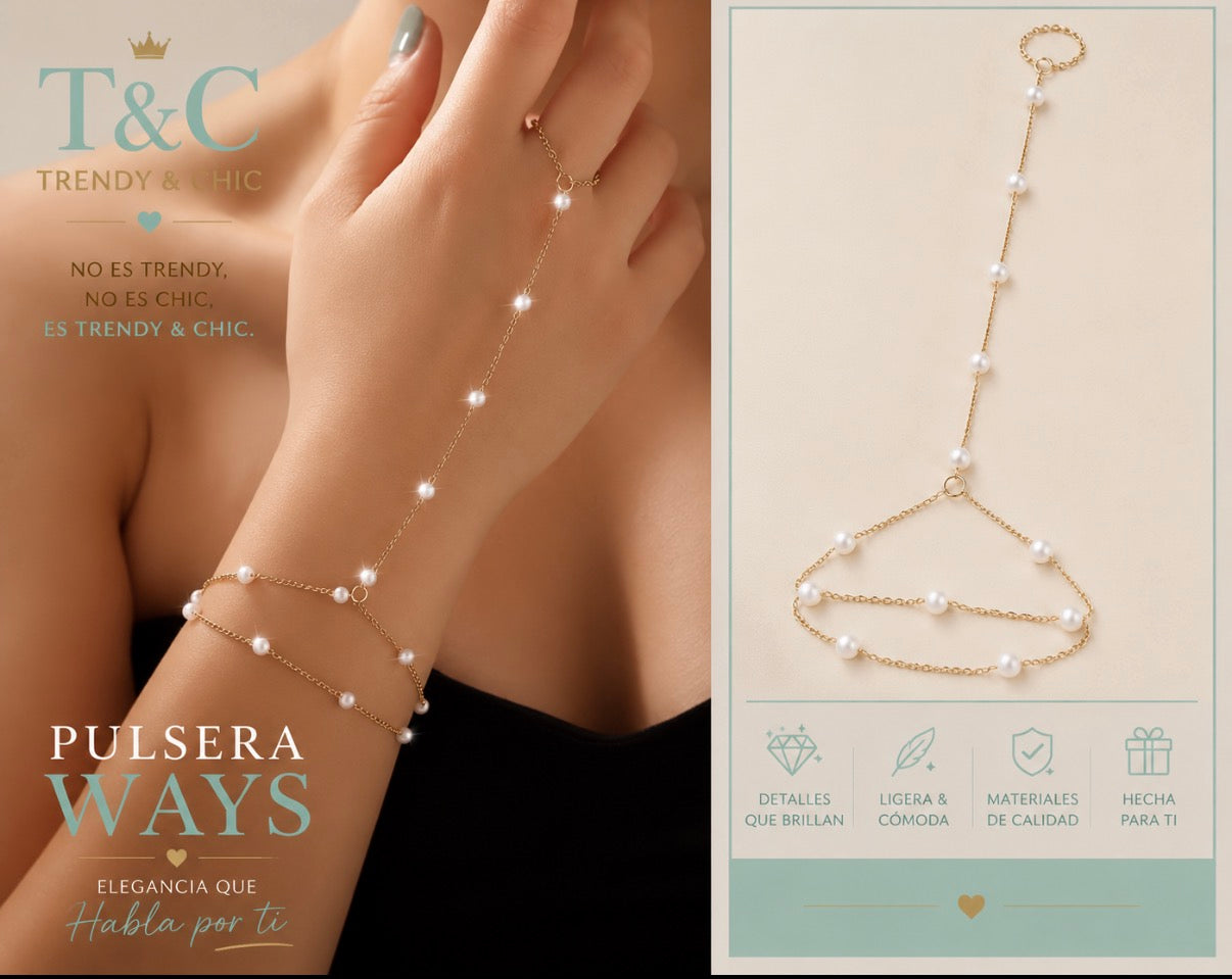 PULSERA ANILLO PEARL GRACE