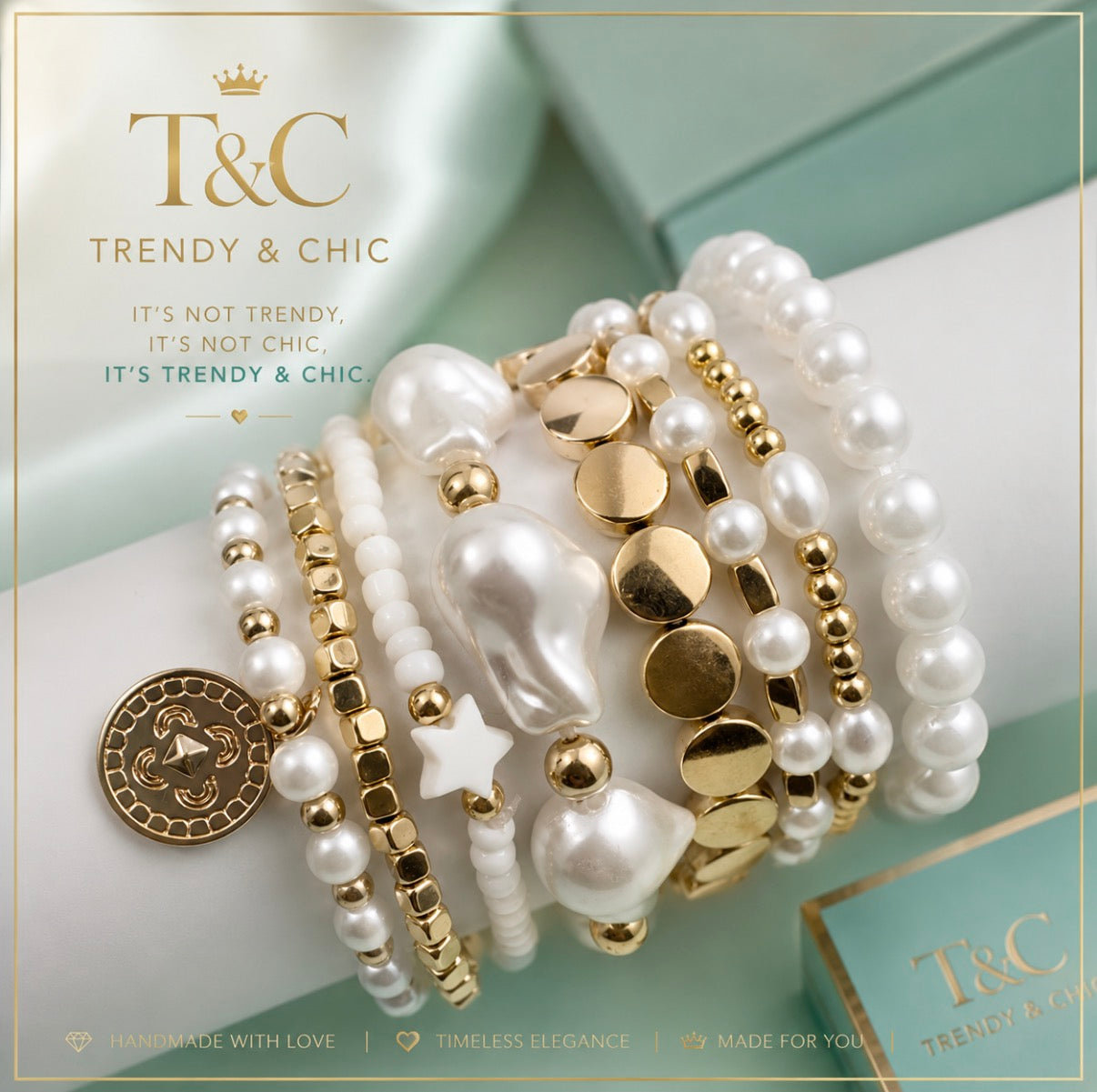 SET DE PULSERAS PEARL LUXE
