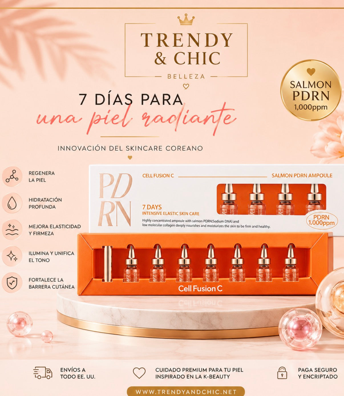 SALMON PDRN AMPOLLA CUIDADO INTENSIVO DE 7 DÍAS