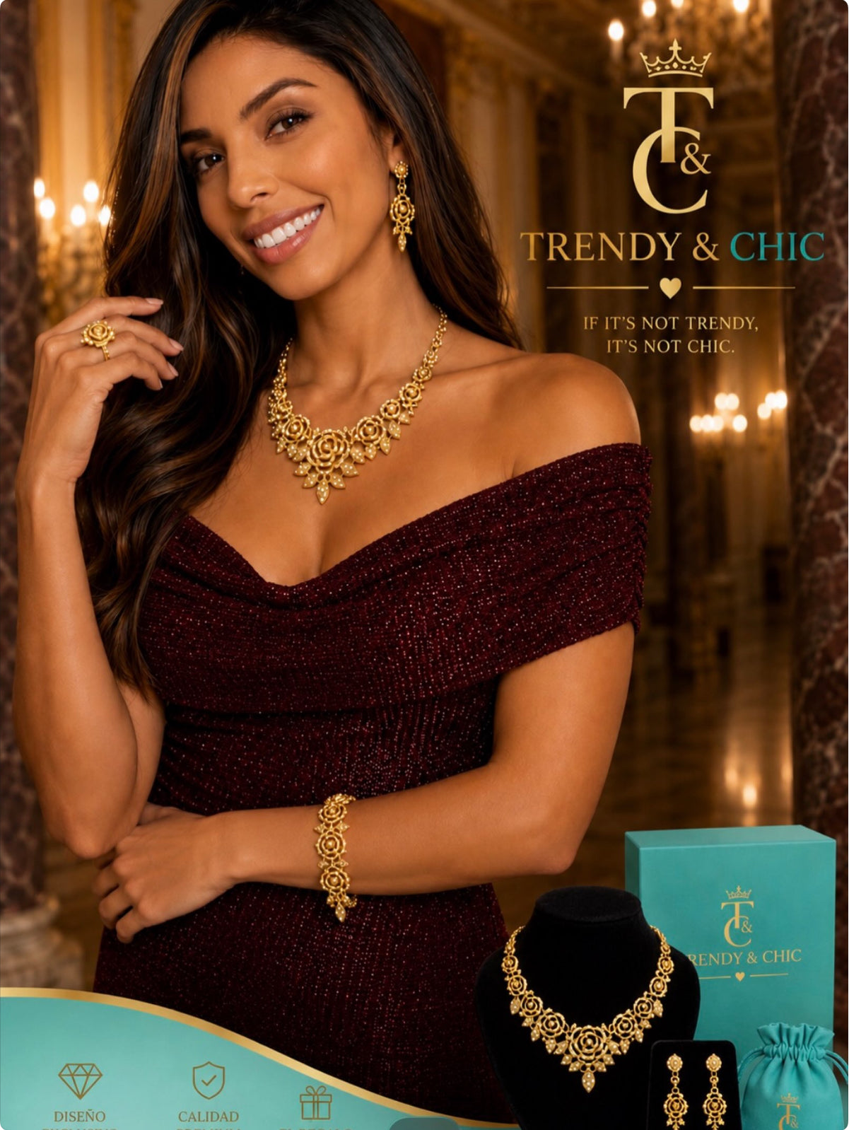 GOLDEN BLOSSOM LUXE SET
